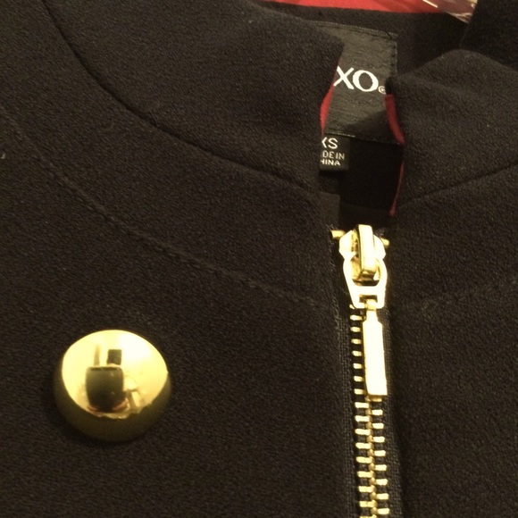 Black Blazer with Gold Buttons military style - Picture 2 of 4